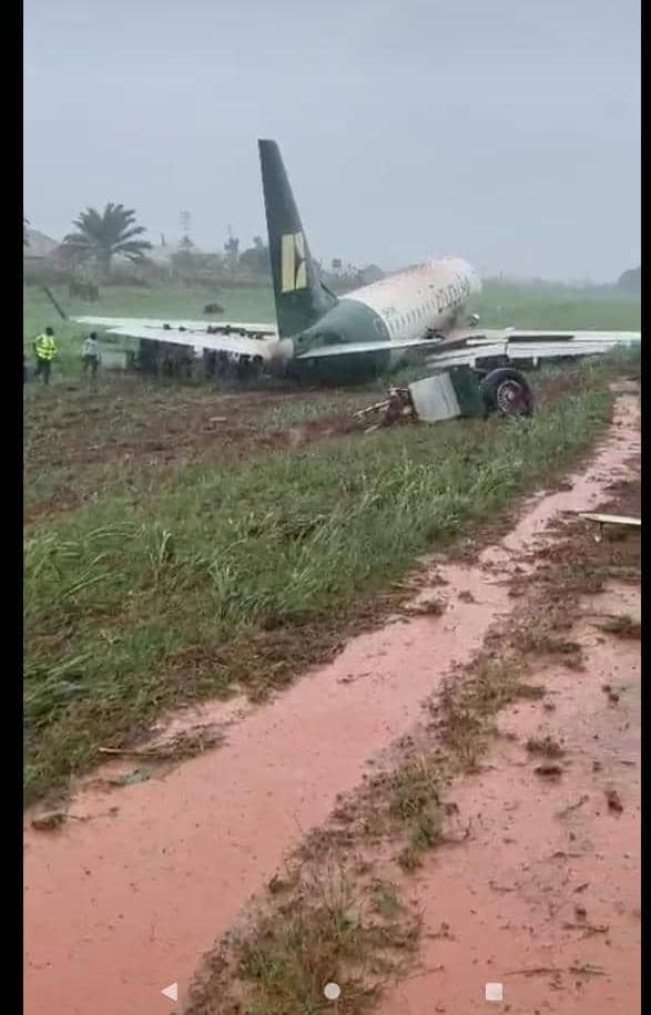 BREAKING: Enugu Air Aircraft Reportedly Involved In Crash Landing Shortly After Take Off 